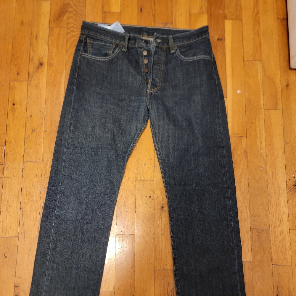 Vintage Levi's 501 Dark Blue Men's Jeans Size 31x30